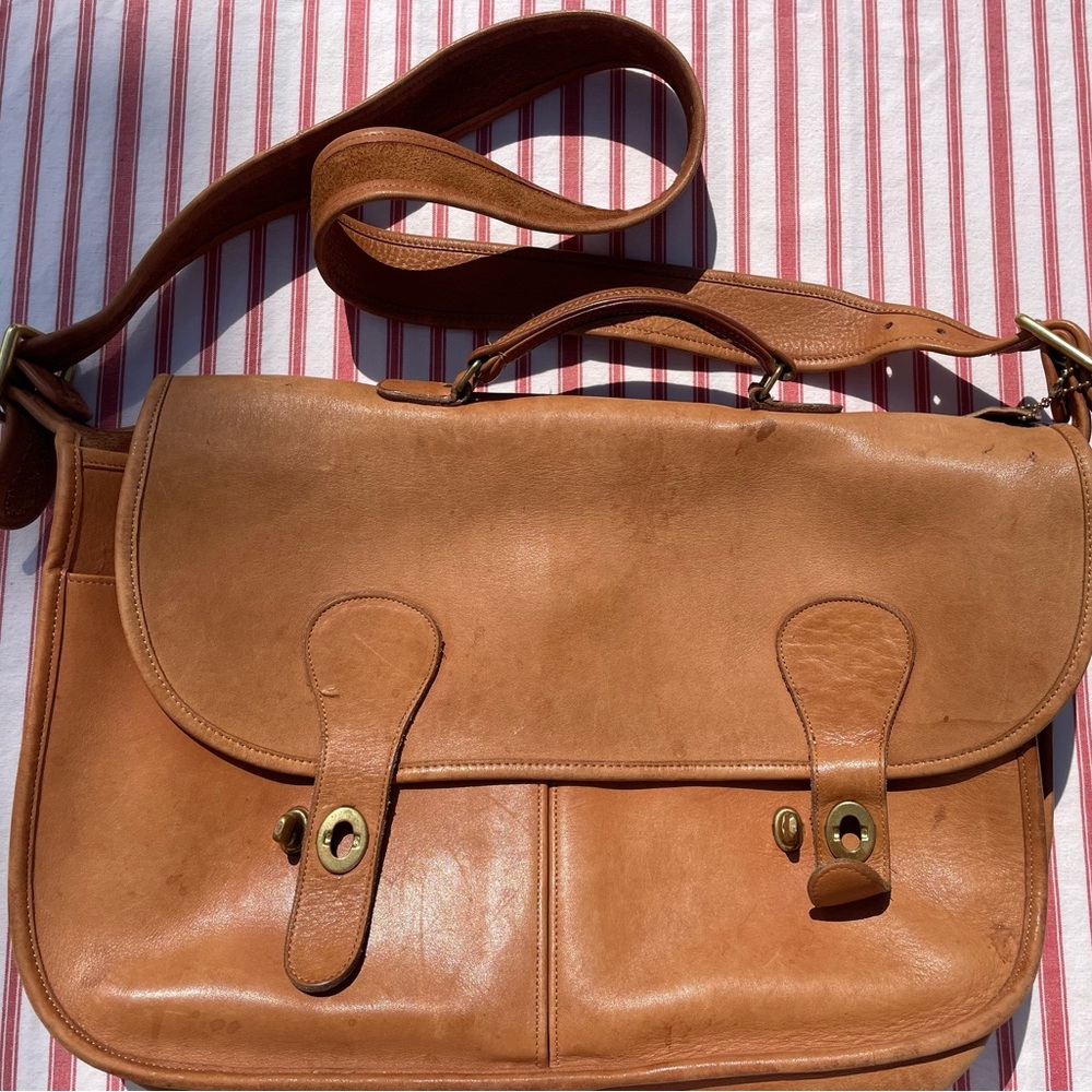 Vintage coach, leather briefcase satchel